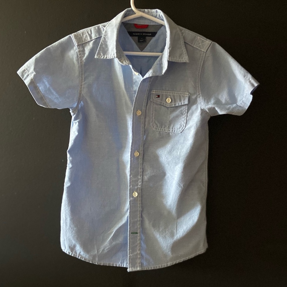 Button down collared shirt.